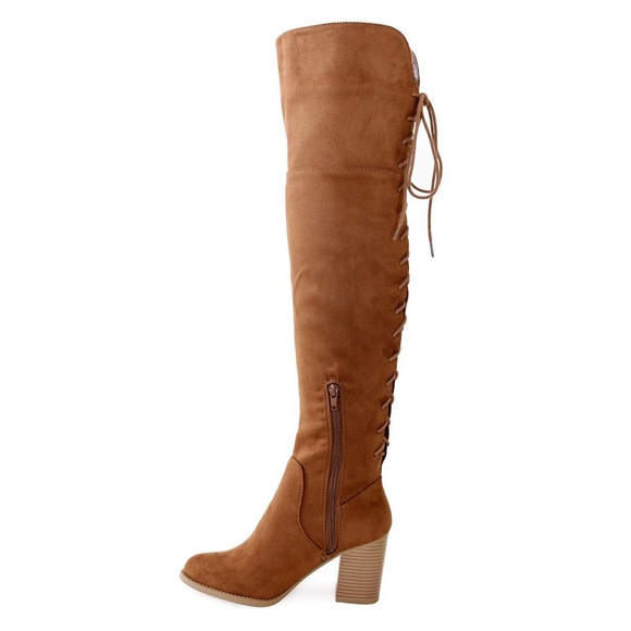 aspen-chestnut-suede-over the knee boots - Picture 5 of 6